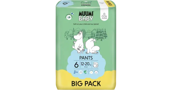 MUUMI WALKERS püksmähkmed 6 12-26KG 52tk