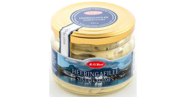 M.V.Wool Heeringafilee Sinepikastmes 250 G