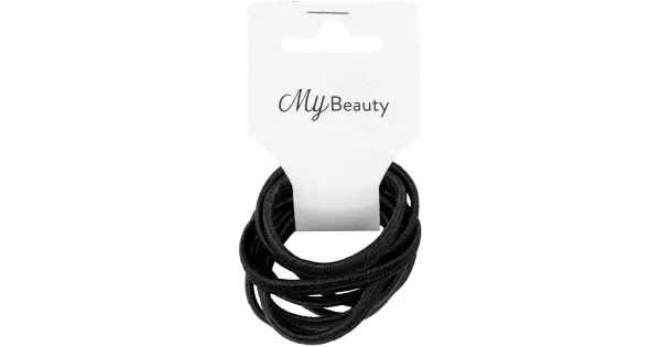 My Beauty juuksekummid must väike 10tk
