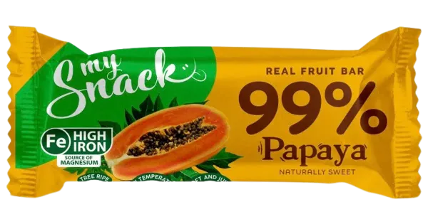 MySnack puuviljabatoon 99% papaiaga 30g