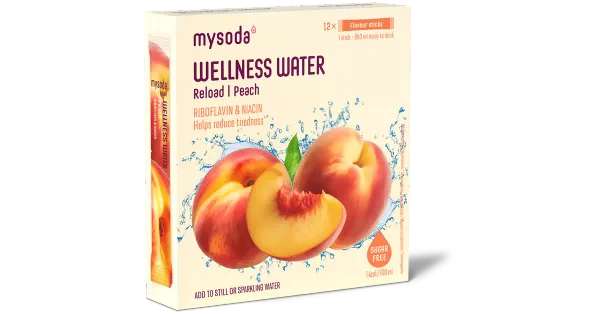 Mysoda Wellness Water Virsiku joogipulber 12x4g