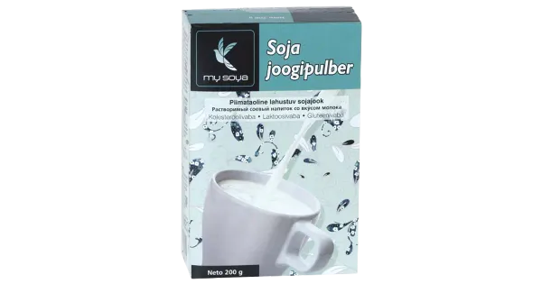 MySoya sojajoogipulber 200 g, gluteeni- ja laktoosivaba