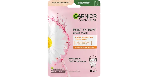 Näomask Garnier Moisture Bomb Super Hydrating Shooting 1tk