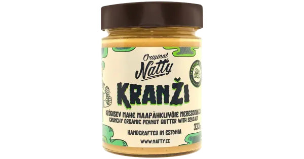 Natty kranži - krõbisev mahe maapähklivõie 333g
