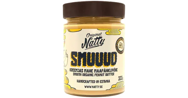 Natty smuuud - kreemjas mahe maapähklivõie 333g