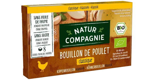 Natur Compagnie orgaaniline kanapuljong suhkruvaba, 8 kuubikut, 88g
