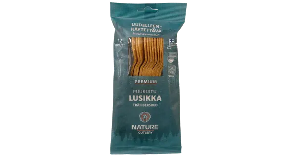 Natureline korduvkasutatavad lusikad 12tk
