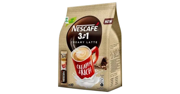 Nescafe 3in1 Creamy Latte lahustuv kohvijook 10x15g