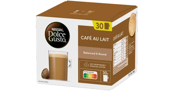 Nescafe kohvikapslid Dolce Gusto Cafe Au Lait 300 g/30 tk
