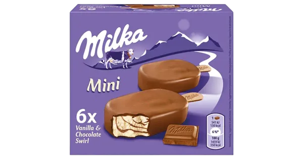 Nestle Jäätis Milka Mini pulk 6x50 ml/222 g