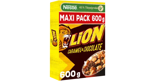 Nestlé Lion šokolaadi ja toffee maitselised täisterahelbed 600 g
