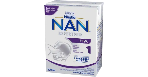 Nestle Nan Ha 1 piimajook 200ml, alates sünnist