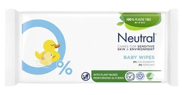 Neutral Baby niisked salvrätikud 0% 52tk