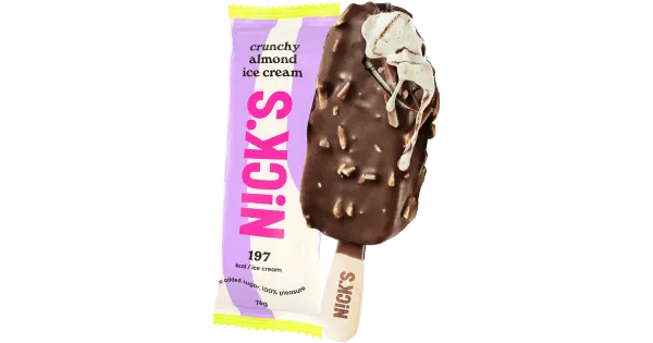 Nick’s Jäätis Crunchy Almond 72 g