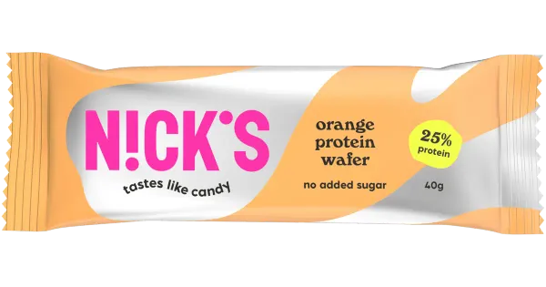 NICK'S proteiinivahvlibatoon apelsin 40 g