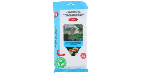 Niisked klaasipuhastuslapid 20 tk