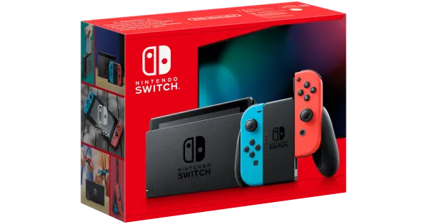 Nintendo Switch konsool JoyCon Neon Blue/Red