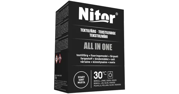 Nitor allin1 must tekstiilivärv 230g