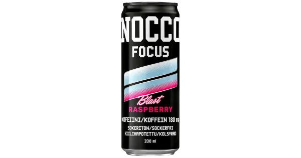 NOCCO FOCUS vaarikamaitseline karboniseeritud energiajook 330 ml