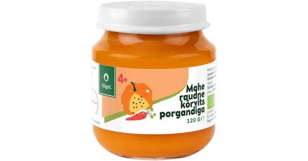 Nogel Mahe rauaga rikastatud kõrvits + porgand 4k, 120 g