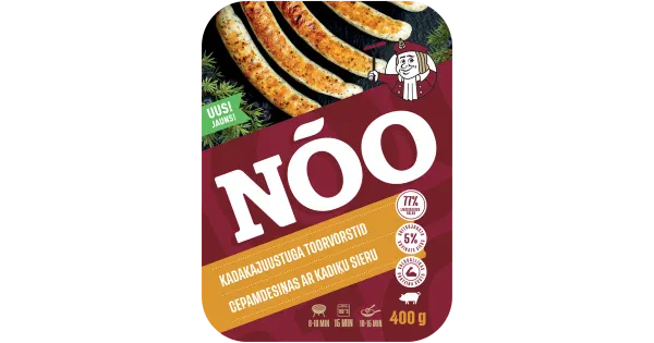 Nõo Kadakajuustuga toorvorstid 400g