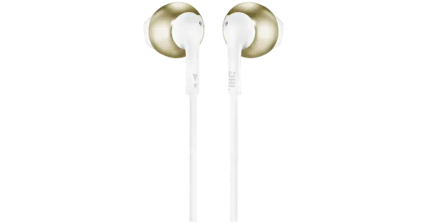 Nööpkõrvaklapid JBL Tune 205 kuldne