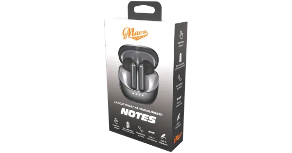 Nööpkõrvaklapid Macs Notes must