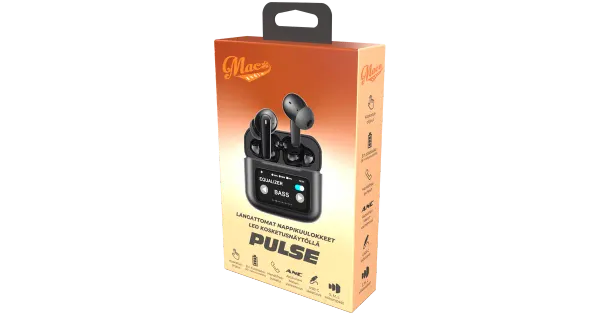Nööpkõrvaklapid Macs Pulse must
