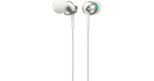 Nööpkõrvaklapid Sony MDR-EX110APW valge