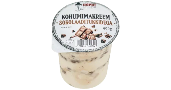 Nopri Kohupiimakreem šokolaaditükkidega 400g