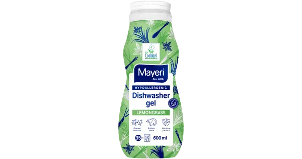 Nõudepesumasina geel Mayeri sidrunhein Hüpoallergeenne All-Care 600ml
