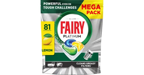 Nõudepesumasina tabletid Fairy Platinum 81tk