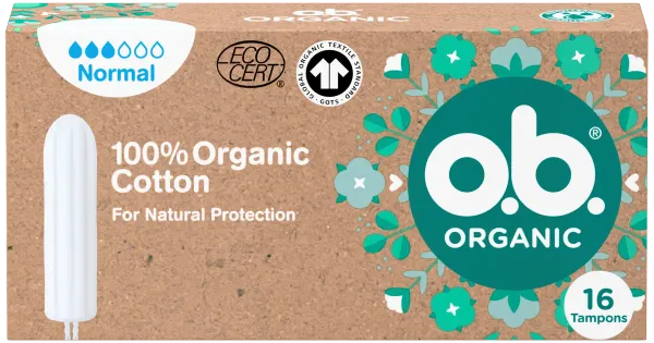 O.B. organic normal tampoon 16 tk
