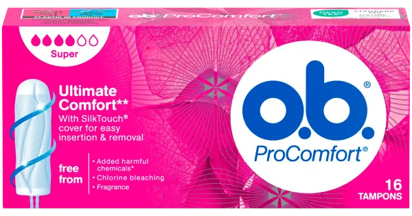 O.B. Pro Comfort Super tampoonid 16tk