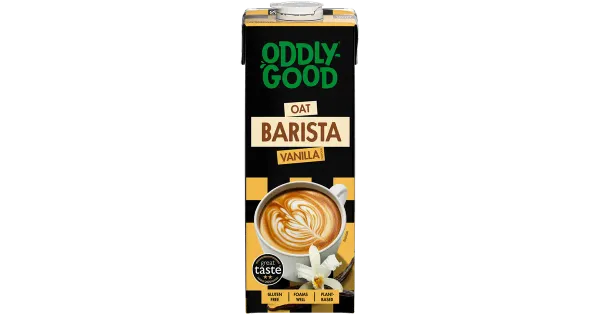 Oddlygood Barista kaerajook vanillimaitseline, gluteenivaba, UHT 1l