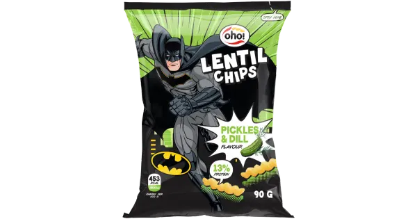 Oho! Läätsekrõpsud hapukurgi- ja tillimaitselised 90g