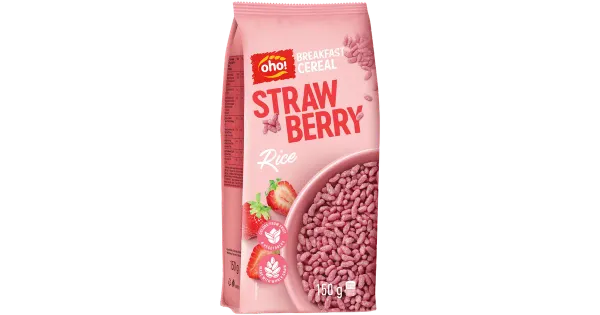 Oho maasikamaitselised riisihelbed 150g