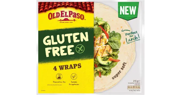 Old El Paso gluteenivabad tortillad 215 g/4 tk