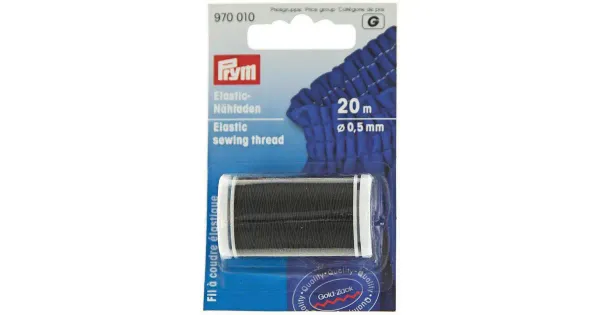 Õmblusniit elastic 20m/5mm must