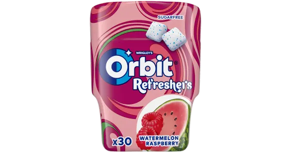 Orbit Refreshers arbuusi-vaarika 30tk 67g purgis