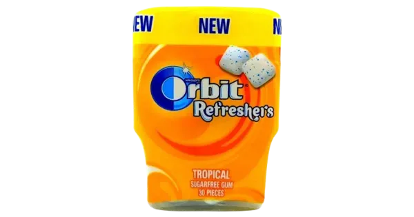 Orbit Refreshers Tropical pudel,30 tk,67g