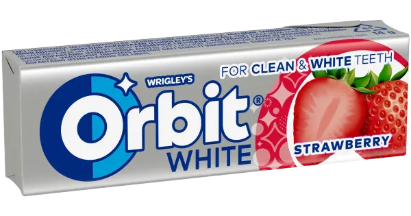 ORBIT White maasika närimiskummid 14g