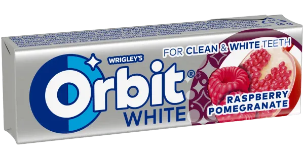Orbit White Vaarika-granaatõuna 14g