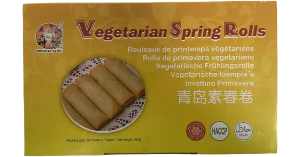 Oriental Gods Kevadrullid Vegetarian Tsingtao 900 g