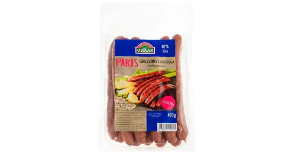 Oskar Grillvorst juustuga päris 400g