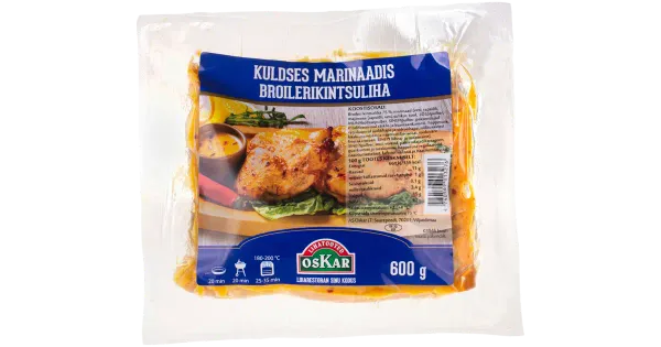 Oskar Kuldne Marinaad Broilerikintsuliha 600G