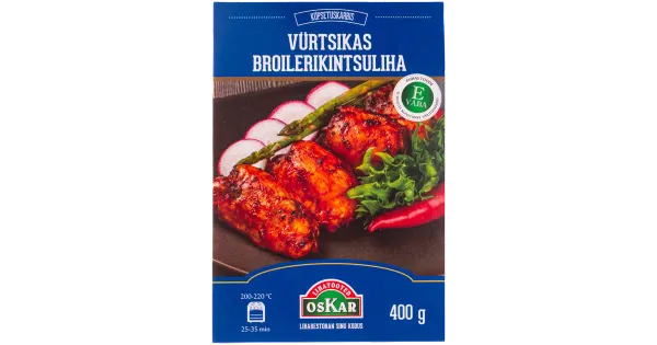 Oskar Vürtsikas broilerikintsuliha 400g