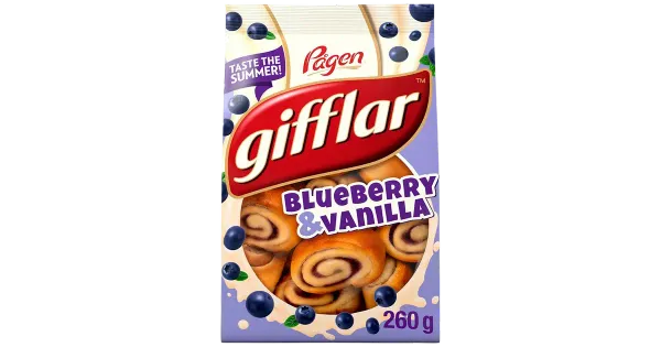 Pågen Gifflar Mustika-vanillitäidisega  saiake 260 g