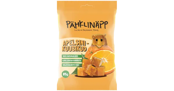 Pähklinäpp apelsinikuubikud 85 g