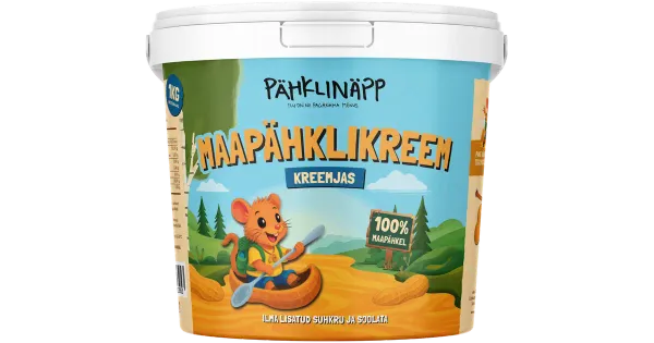 Pähklinäpp maapähklikreem kreemjas 1kg